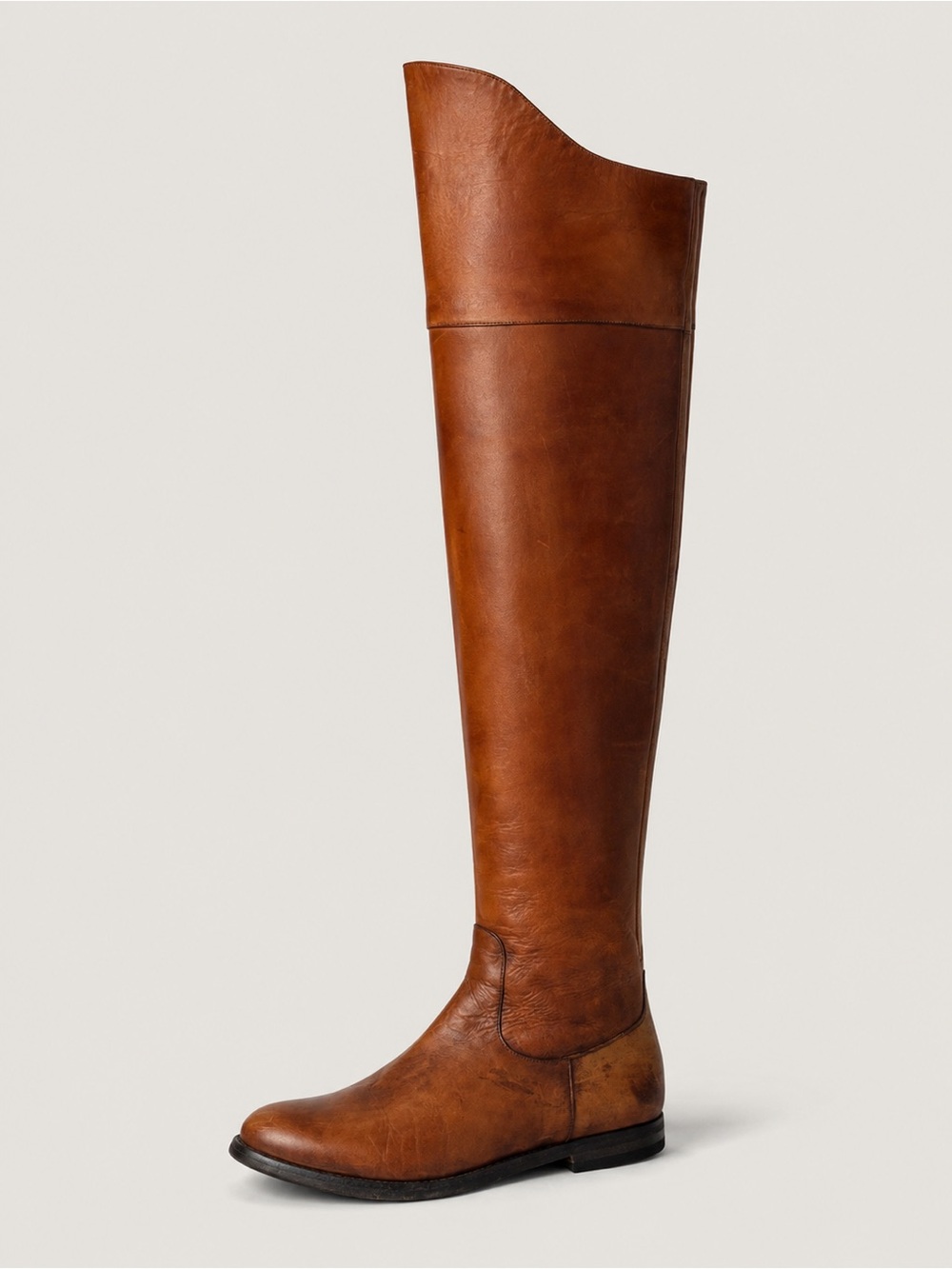 Cole Haan Nike Air Over the Knee Riding Boot Cognac Size 8.5